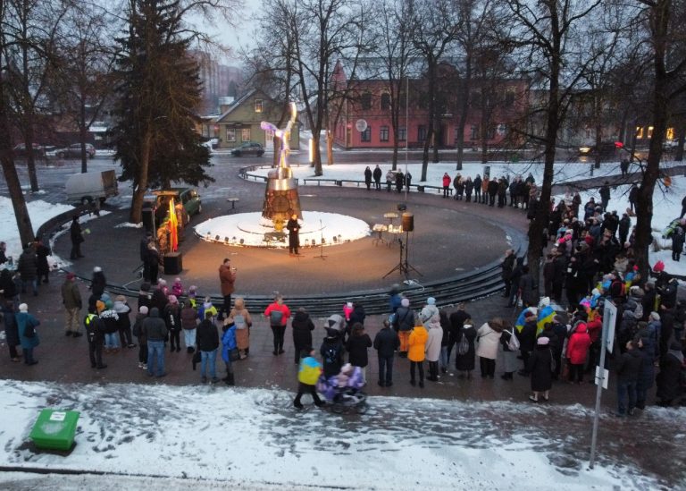 Solidarumo su Ukraina akcija „Laisvė šviečia“