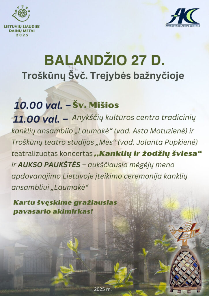 Kanklių ir žodžių šviesa