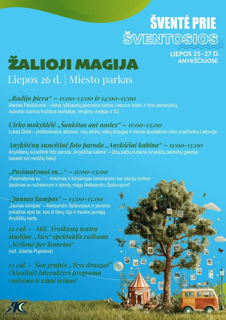 Žalioji magija miesto parke