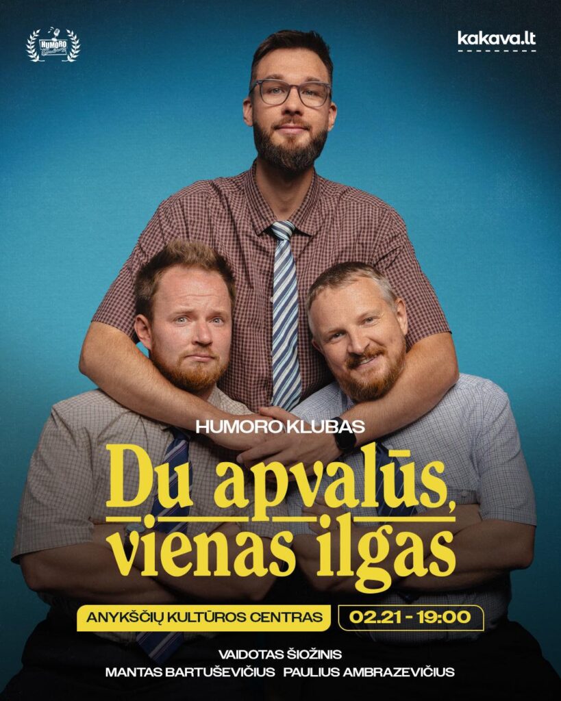 „Du apvalūs, vienas ilgas“ – Humoro klubo naujas turas!