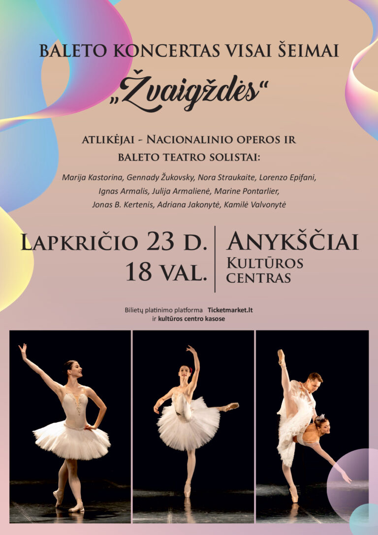 Baleto koncertas visai šeimai „ŽVAIGŽDĖS“