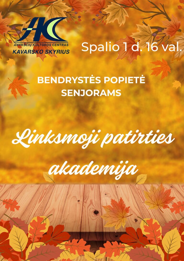 Popietė „Linksmoji patirties akademija”