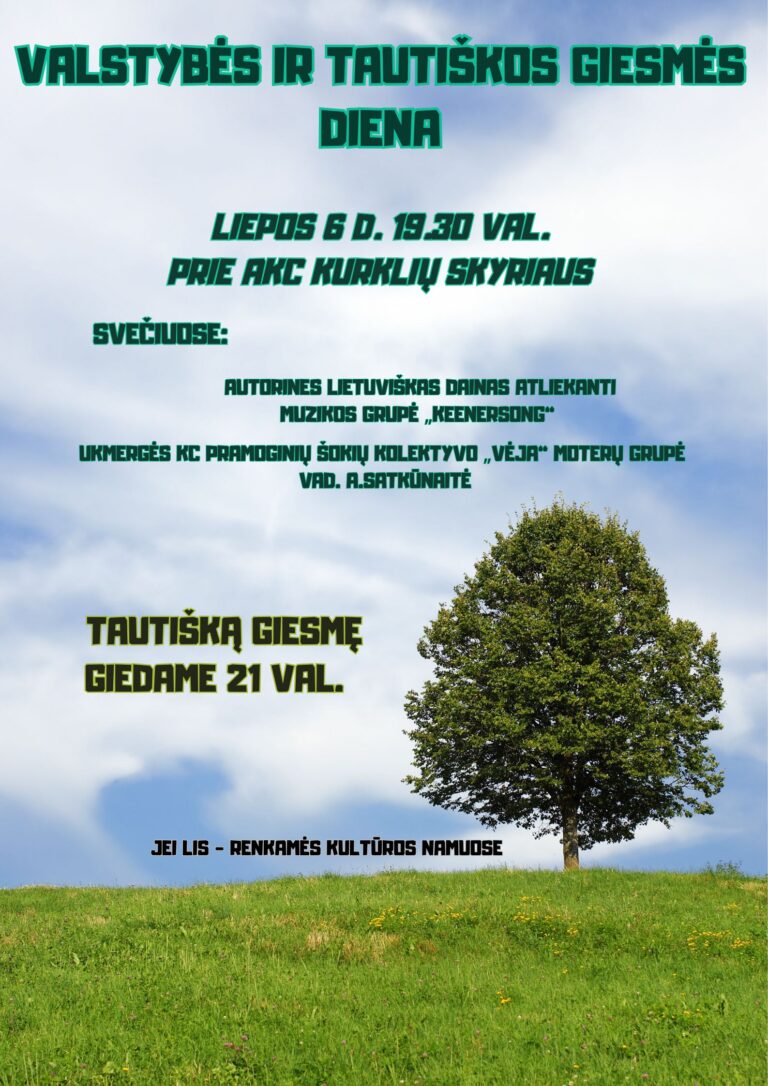 Valstybės ir Tautiškos giesmės diena
