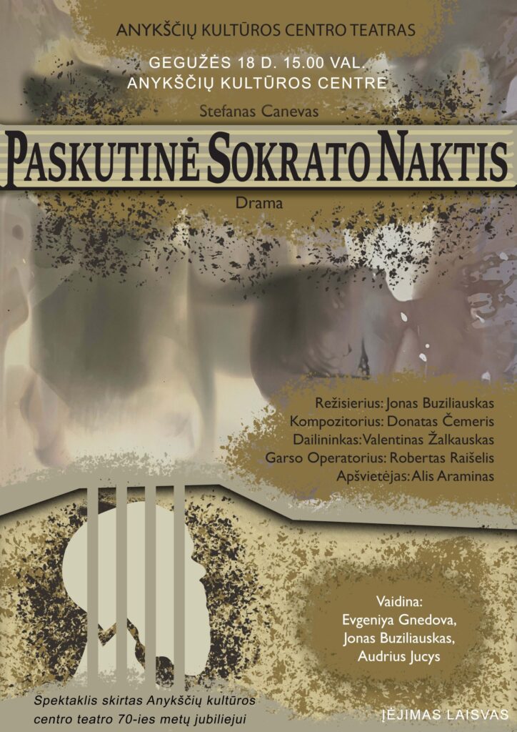 Spektaklis ,,Paskutinė Sokrato naktis“