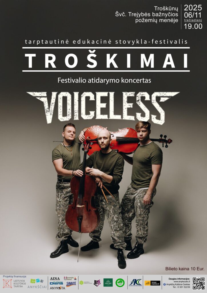 Tarptautinė edukacinė stovykla-festivalis ,,Troškimai” | Grupės Voiceless koncertas